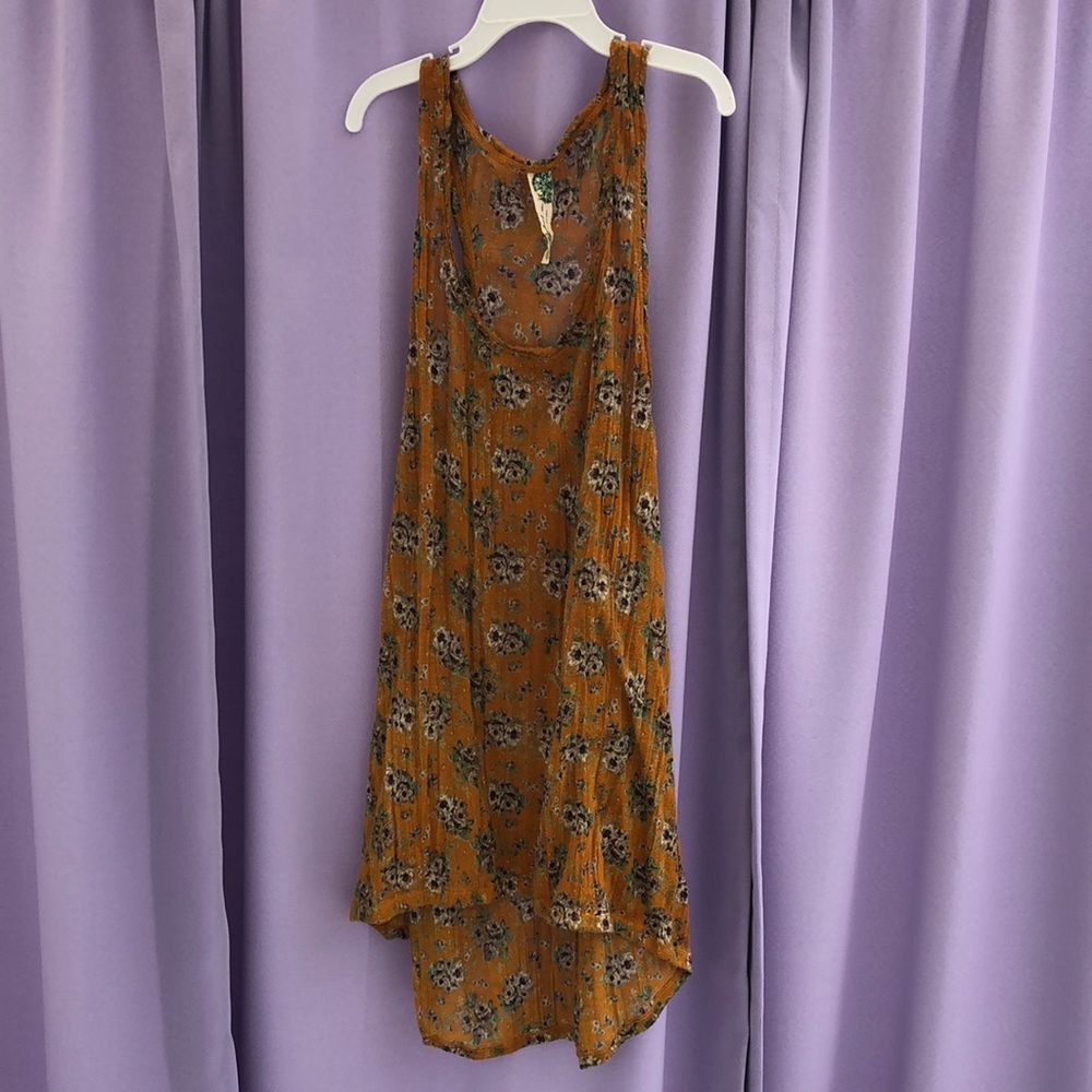 Free People Floral Tank